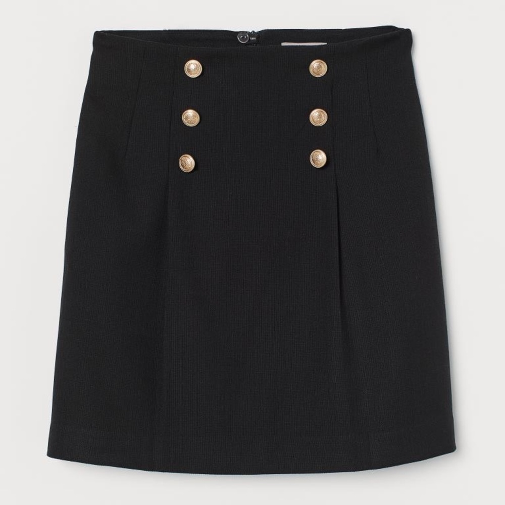 ✨LIKE NEW✨ Mini Pencil Skirt with Golden Buttons
